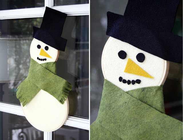 Embroidery snowman (via pleasenotepaper)