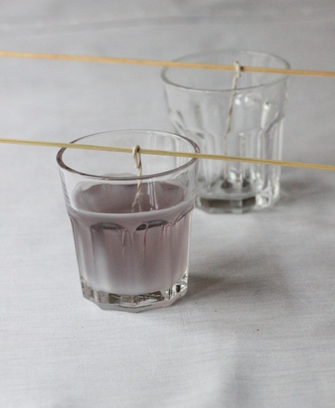Diy Soy Candles In Bistro Glasses