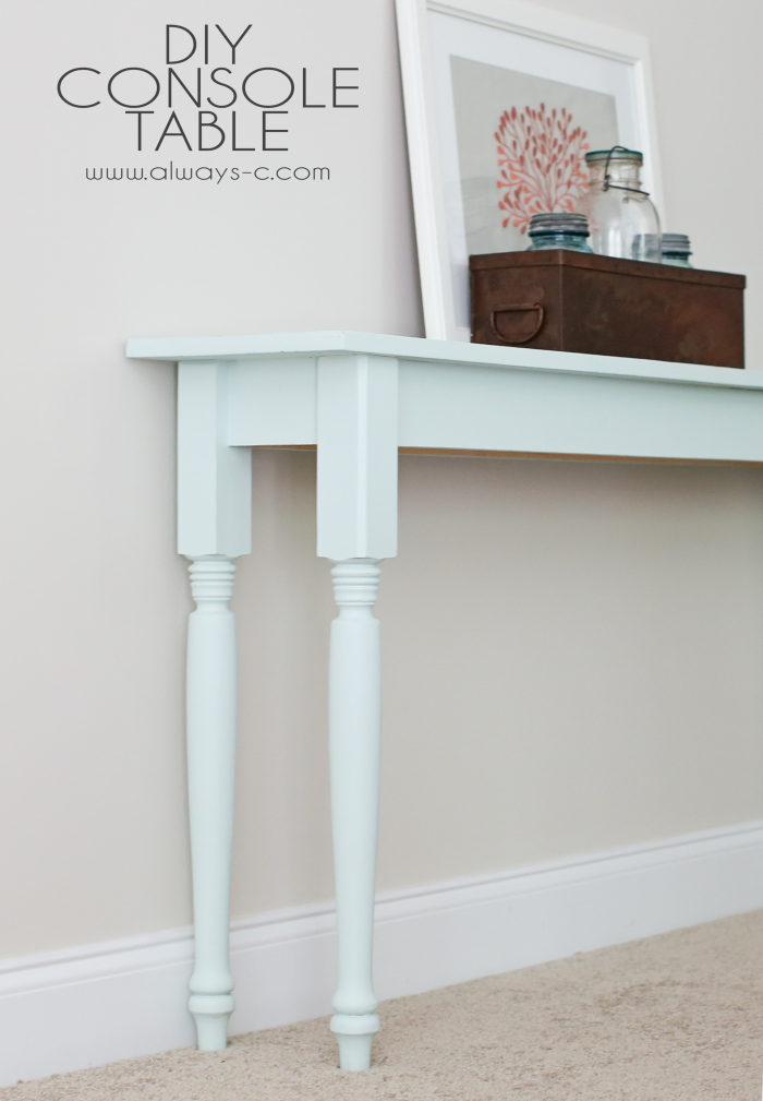 Diy Space Saving Console Table