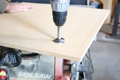 DIY Space Saving Folding Side Table