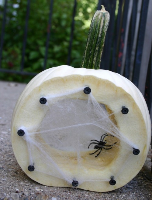 Diy Spider Nest Glowing Pumpkin