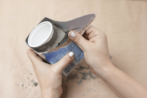 DIY Spray Painted Concrete Planters