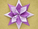 Colorful origami star