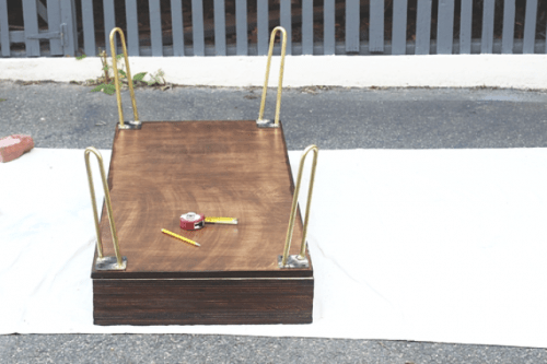 DIY Storage Coffee Table With Hairpin Legs