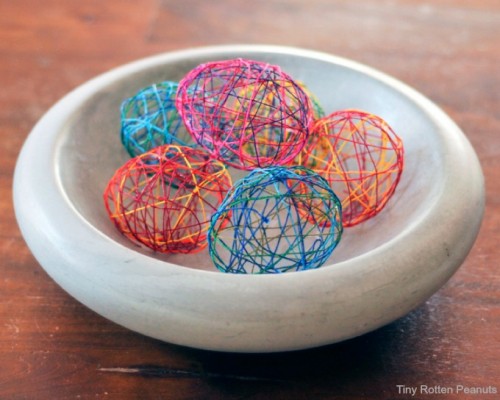 Diy String Easter Eggs For Decor