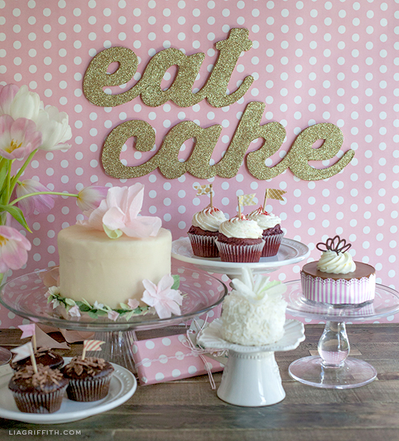 eat cake party banner