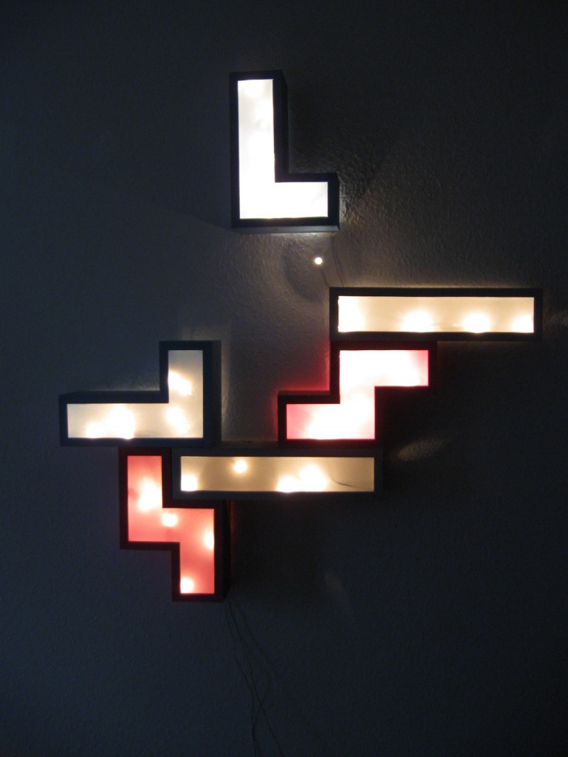 Diy Tetris Wall Lamp