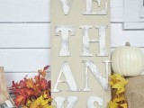 distressed Thanksgiving sign