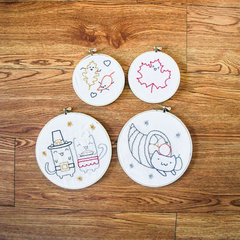 Thanksgiving embroidery