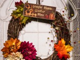 simple Thanksgiving wreath