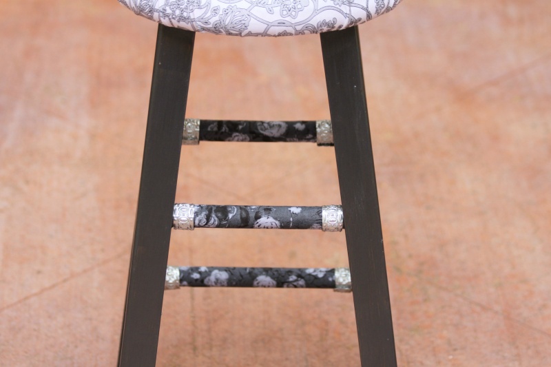 Picture Of diy thrifted wood stool makeover  4