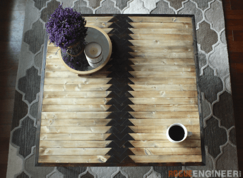 DIY Tribal Coffee Table With Hairpin Legs
