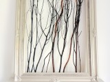 framed twig art