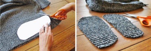 Diy Upcycled Sweater Slipper Boots