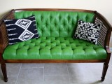 sofa painted green