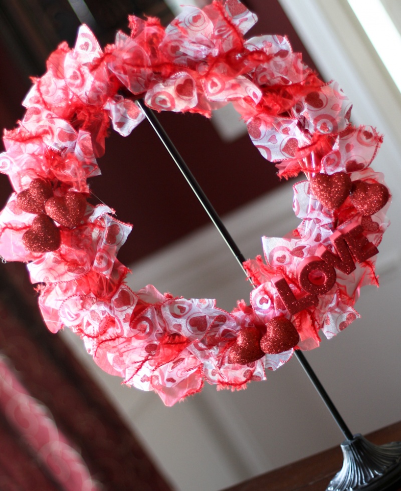 Diy Valentine Ribbon Wreath