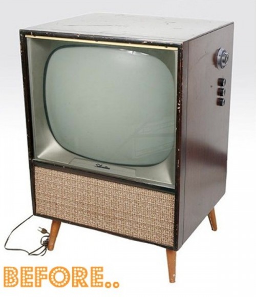 Diy Vintage Tv Set Bar