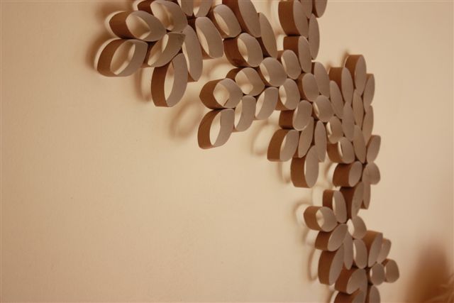 Diy Wall Art Made Of Paper Rolls