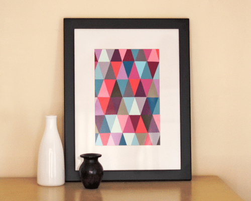 Diy Wall Art Of Paint Chips