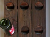 Diy Wall Mount Riddling Wine Rack From A Fence