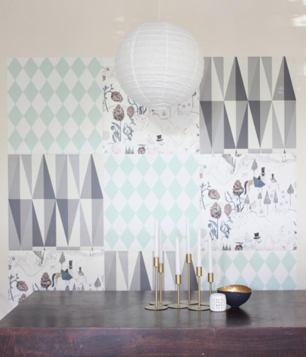Diy Wallpaper Mosaic To Decorate Your Walls