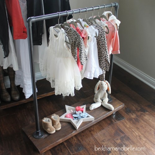 DIY Industrial Wardrobe Racks For You And Your Kid