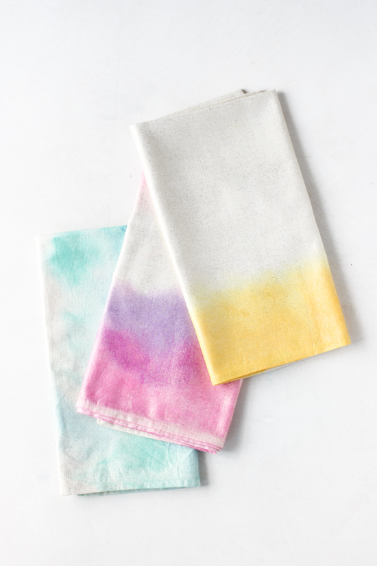 watercolor napkins (via papernstitchblog)