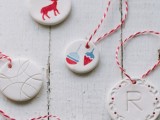 gift tags and ornaments