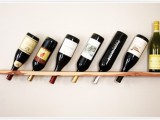 simple wall-mount wine rack