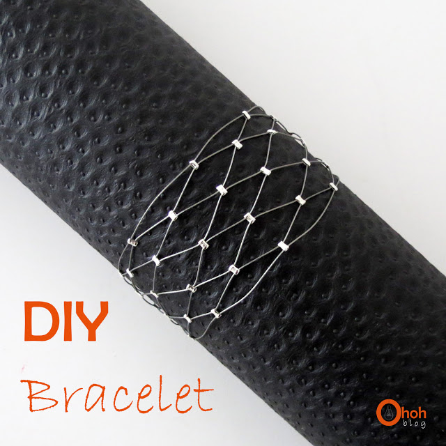Diy Wire And Silver Beads Bracelet
