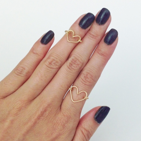 DIY Wire Heart Ring