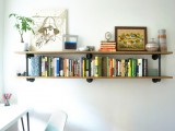 Diy Wood And Pipes Shelving System