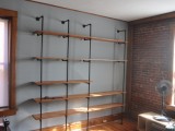 Diy Wood And Pipes Shelving System