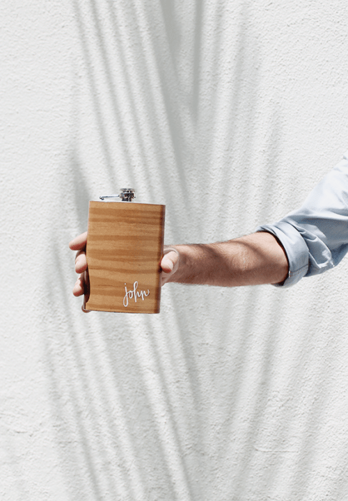 DIY Wood Grain Flask For Father’s Day