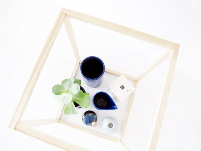 Picture Of diy wooden frame cube for displaying your things  4