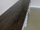 distressed wood countertop