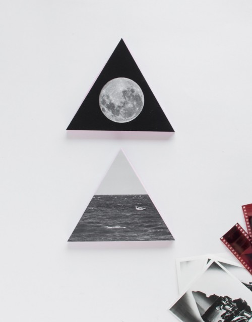 DIY Wooden Triangle Wall Decorations With Photos