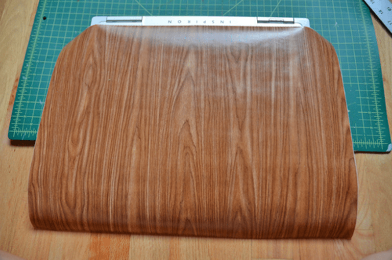 Diy Woodgrain Laptop Skin Renovation