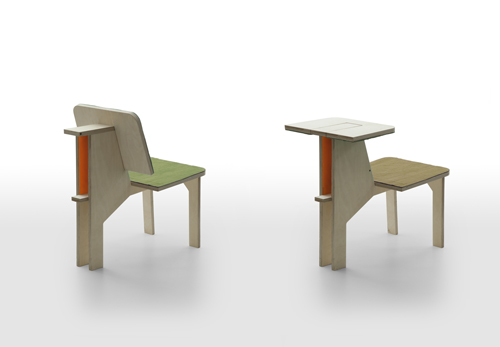 Double Side Chair Table