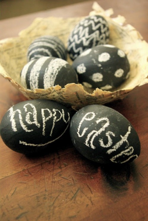Homemade Easter Eggs To Chalk Your Wishes On Them