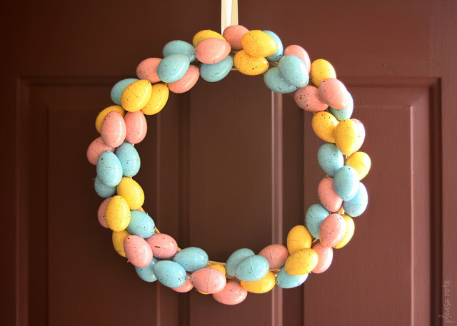 speckled eggs wreath
