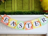 Easter Mantel Decorating