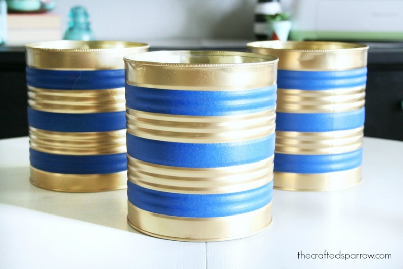 Easy and budget savvy diy painted tin can planters  2