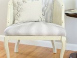 vintage tufted chair makeover