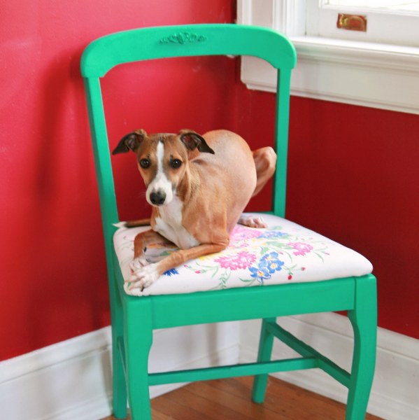thrift store chair makeover