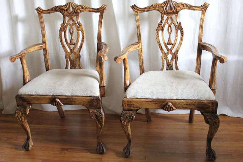 upcycling an old chair with a French twist