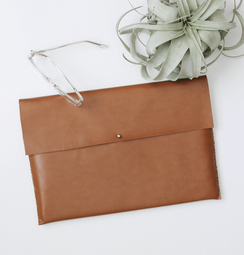Easy And Quick DIY Leather Laptop Case