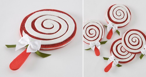 Easy DIY Candy Cane Coasters For Christmas