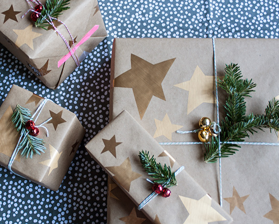 star wrapping paper