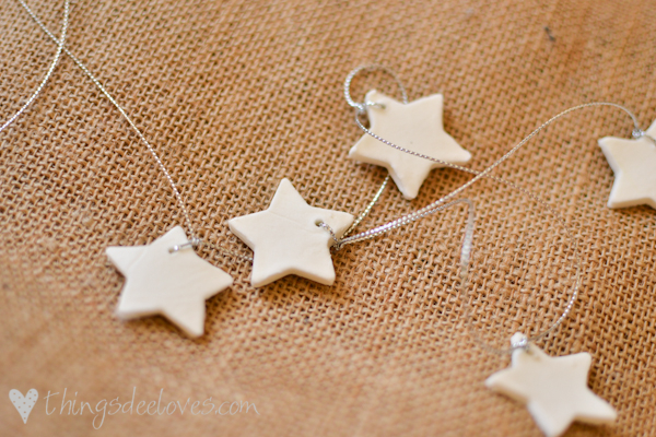 simple clay Christmas stars
